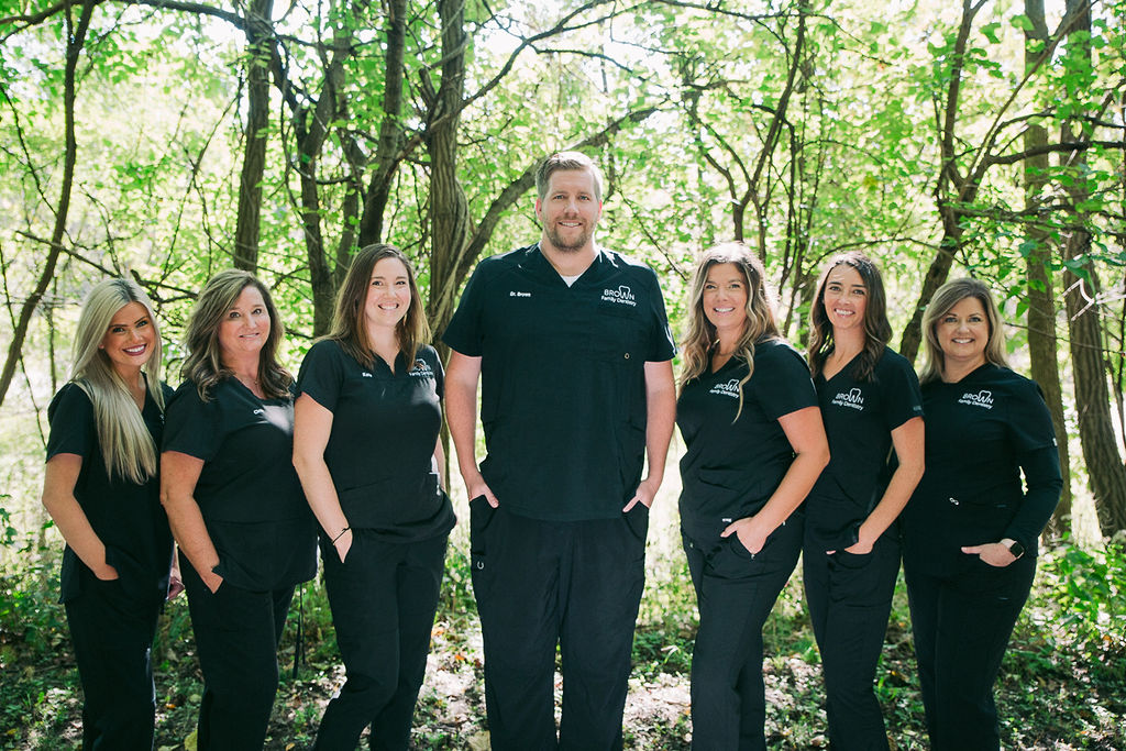 The Brown Family Dentistry team together